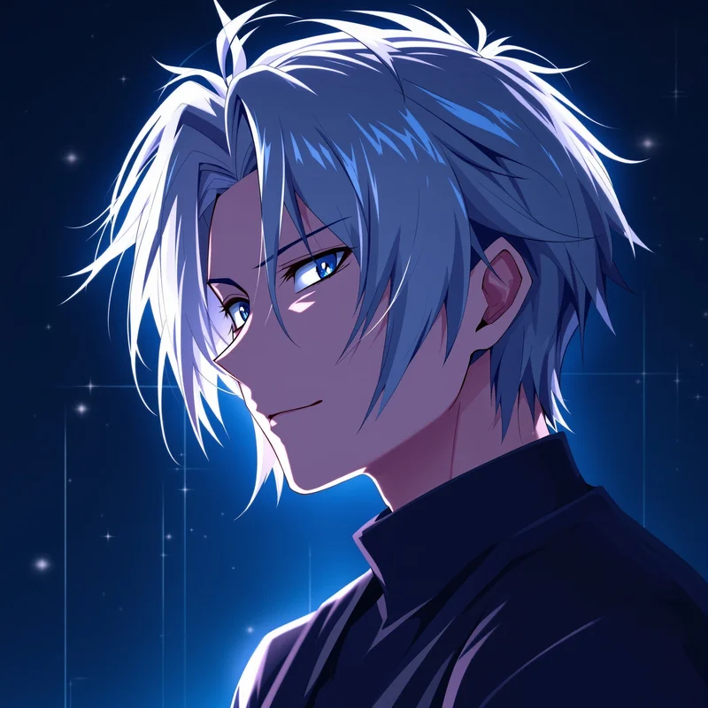 Blue Lock Seishiro Nagi profile picture with effortless prodigy attitude clean background anime style