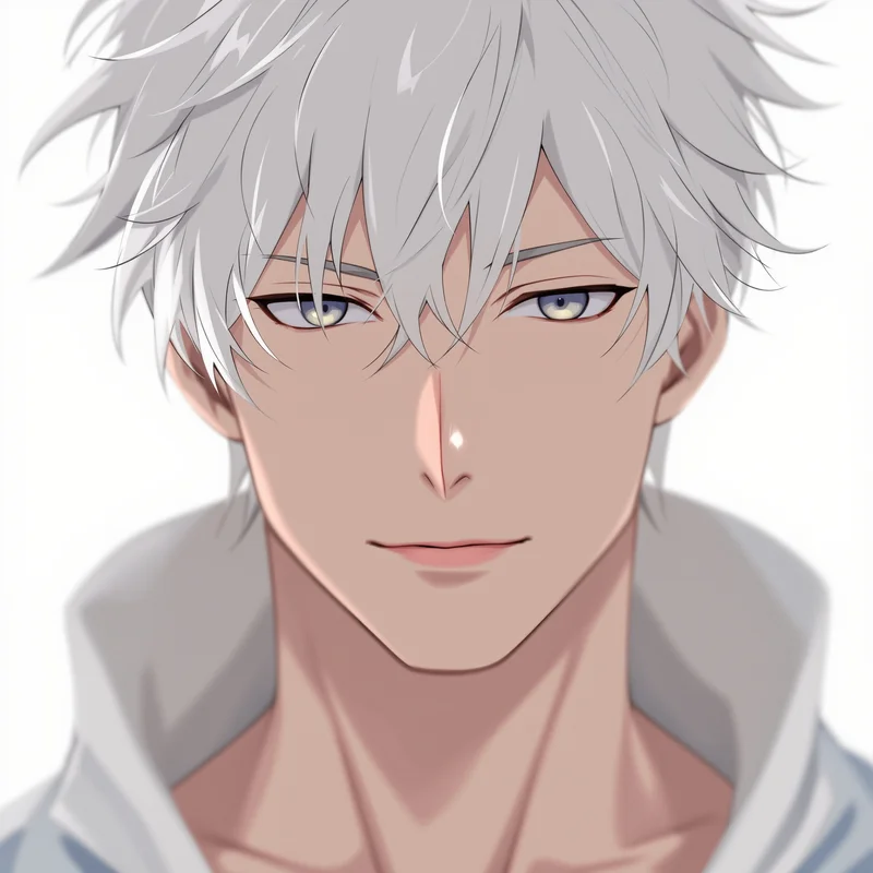 nagi pfp minimal white anime boy avatar