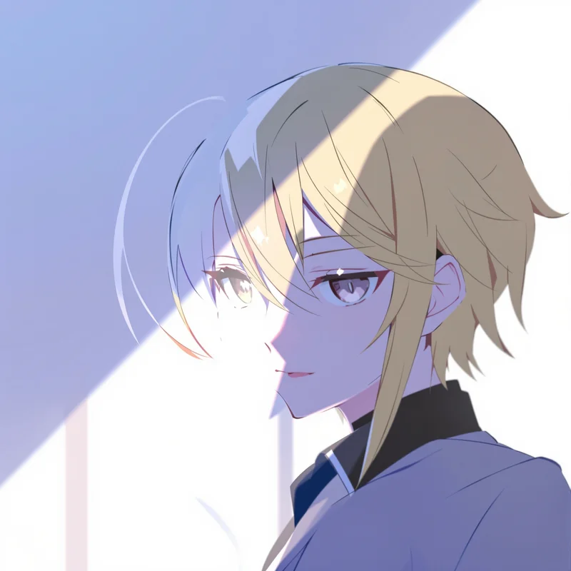 Nagi anime avatar portrait with calm color palette for avatar display