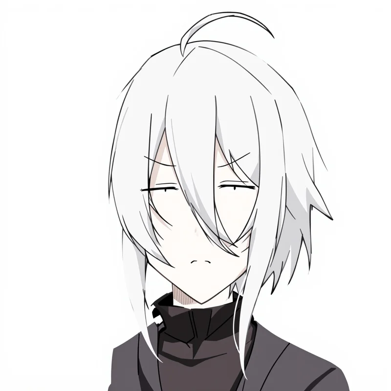 clean Nagi PFP avatar with pastel neutral tones for messaging profile icon