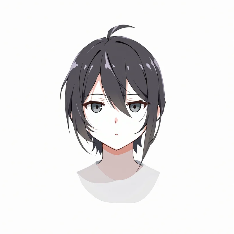 minimal Nagi avatar image with minimal clean background for digital profile identity