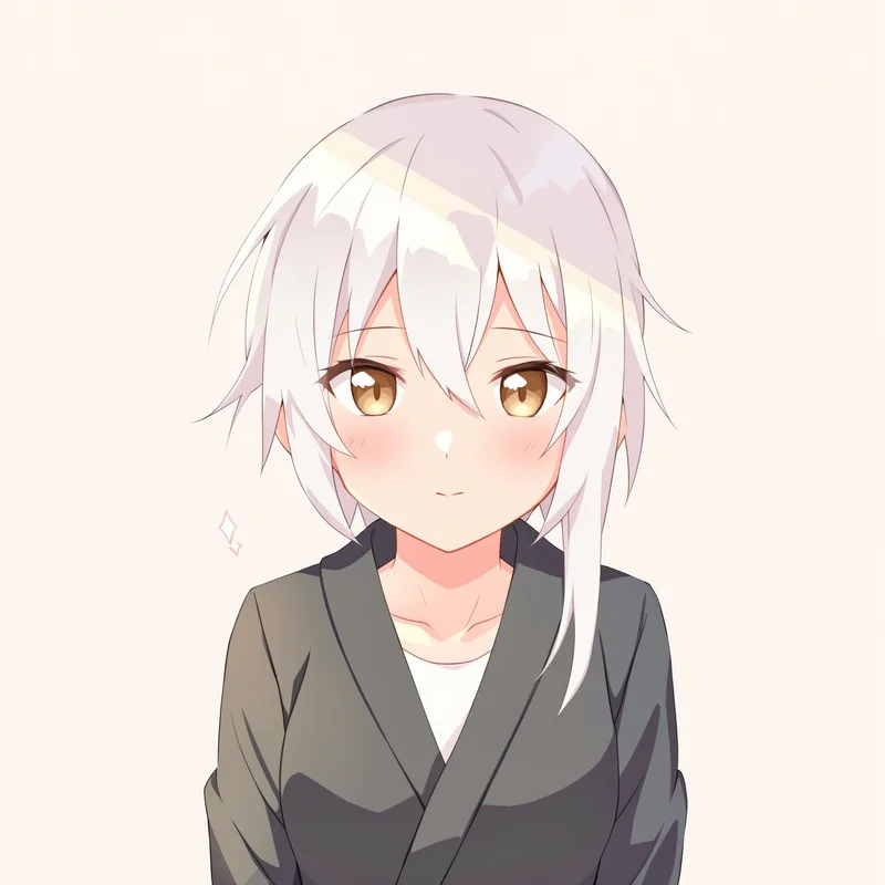 soft Nagi anime portrait with low contrast lighting for clean PFP design