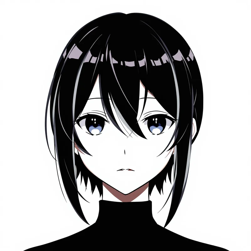 focused Nagi PFP image with pastel neutral tones for digital profile identity