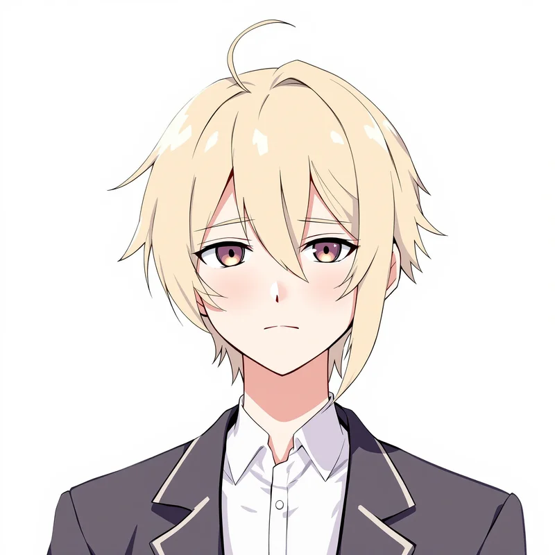 centered Nagi PFP portrait with smooth gradient tones for minimal avatar use