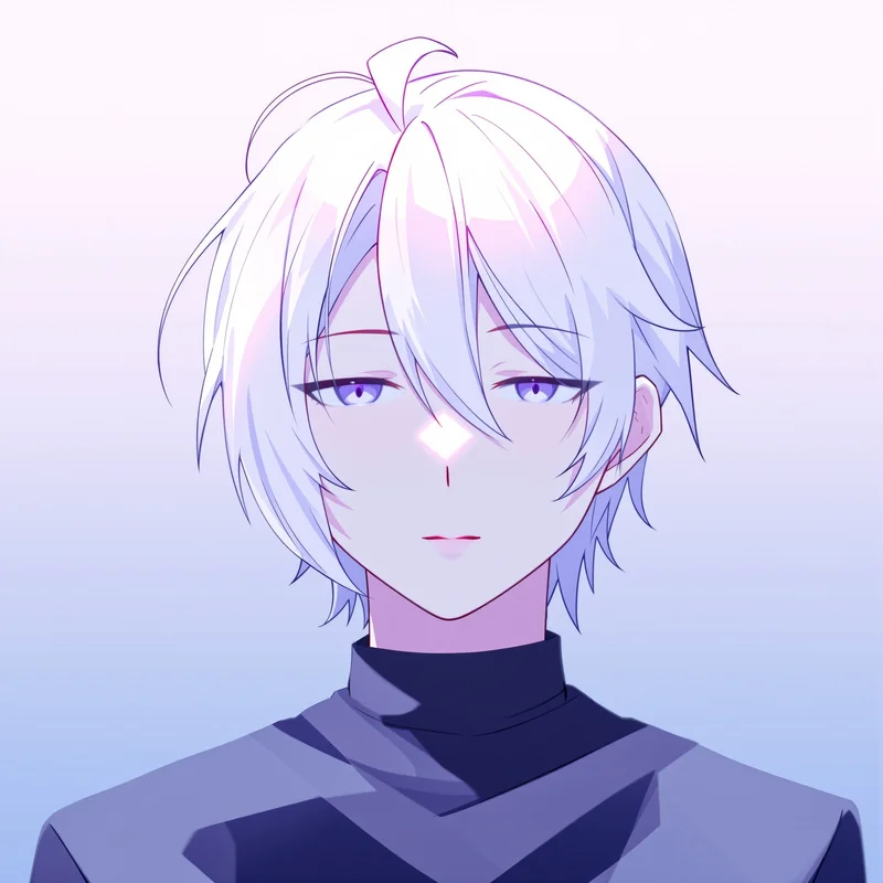Nagi anime avatar portrait with calm color palette for aesthetic profile icon