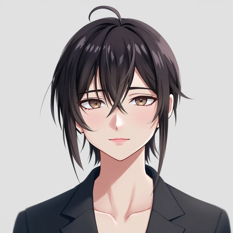 minimal Nagi avatar image with low contrast lighting for profile picture use