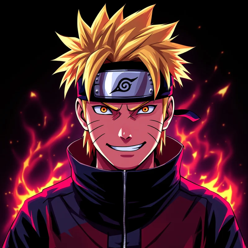 Blazing Resolve Naruto PFP anime avatar portrait