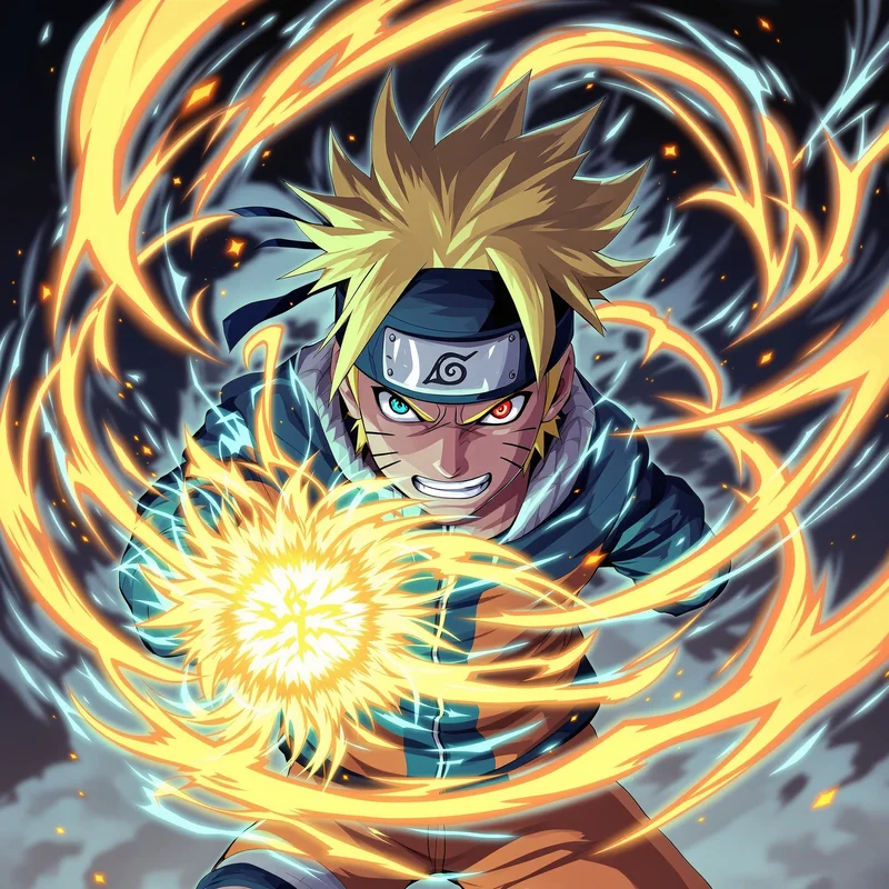 Bright Energy Naruto PFP centered anime avatar