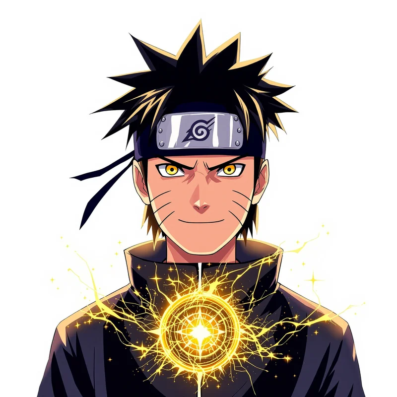 Determined Hokage Naruto PFP centered anime avatar