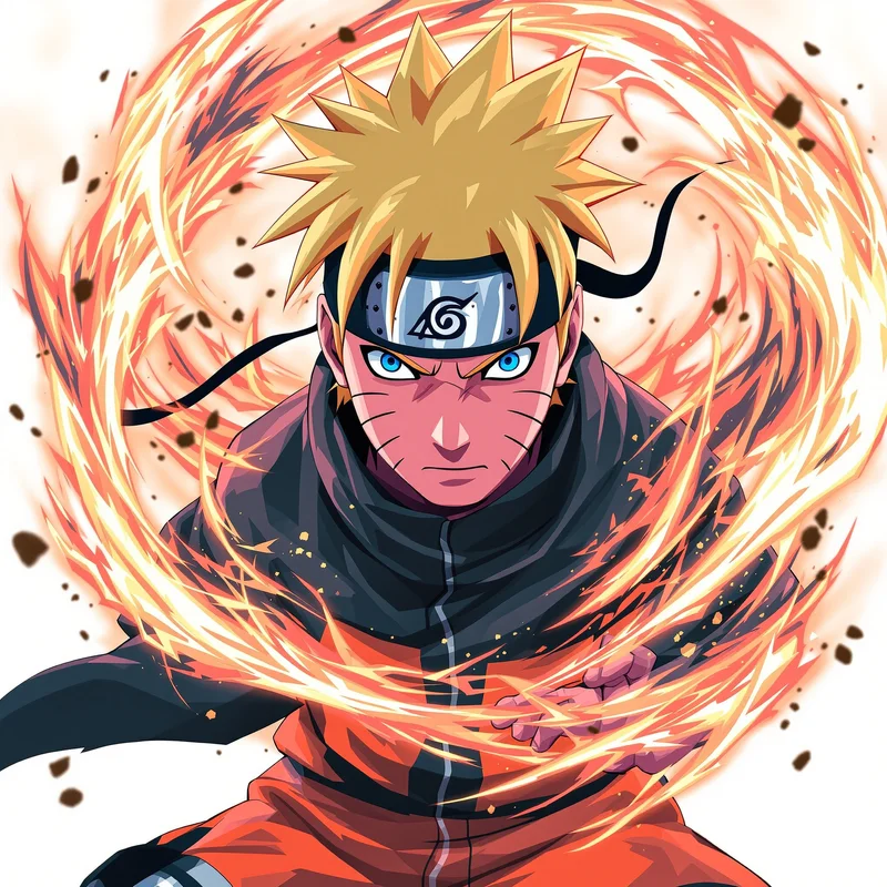 Endless Determination Naruto PFP clean background anime avatar portrait