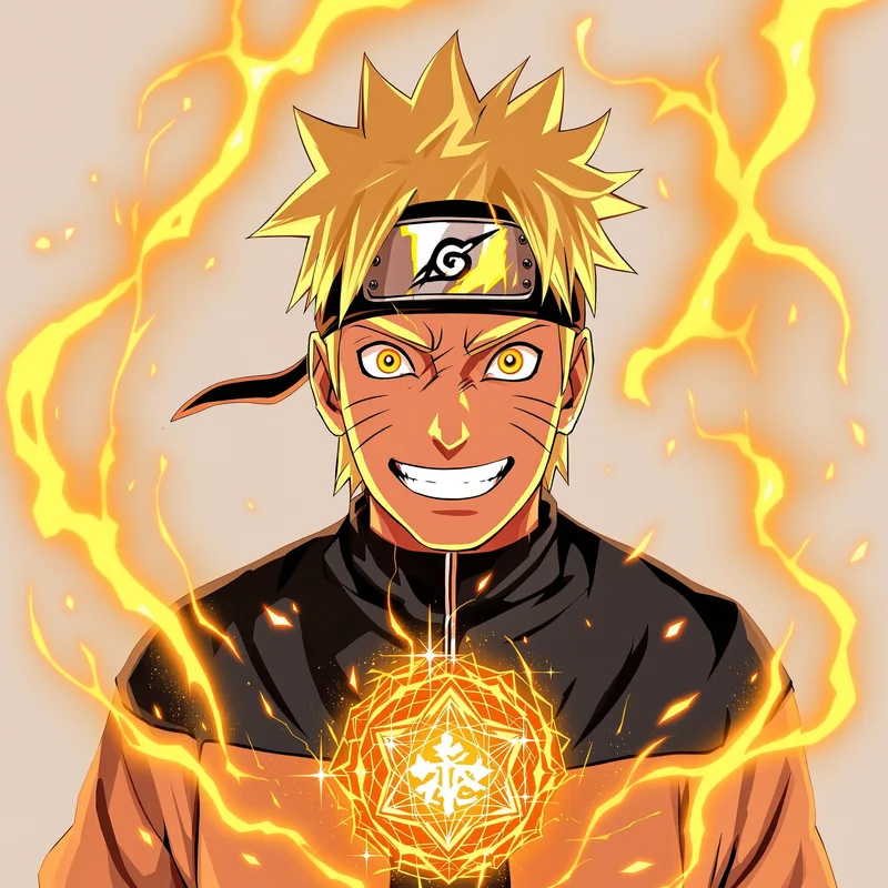 Heroic Journey Naruto PFP centered anime avatar