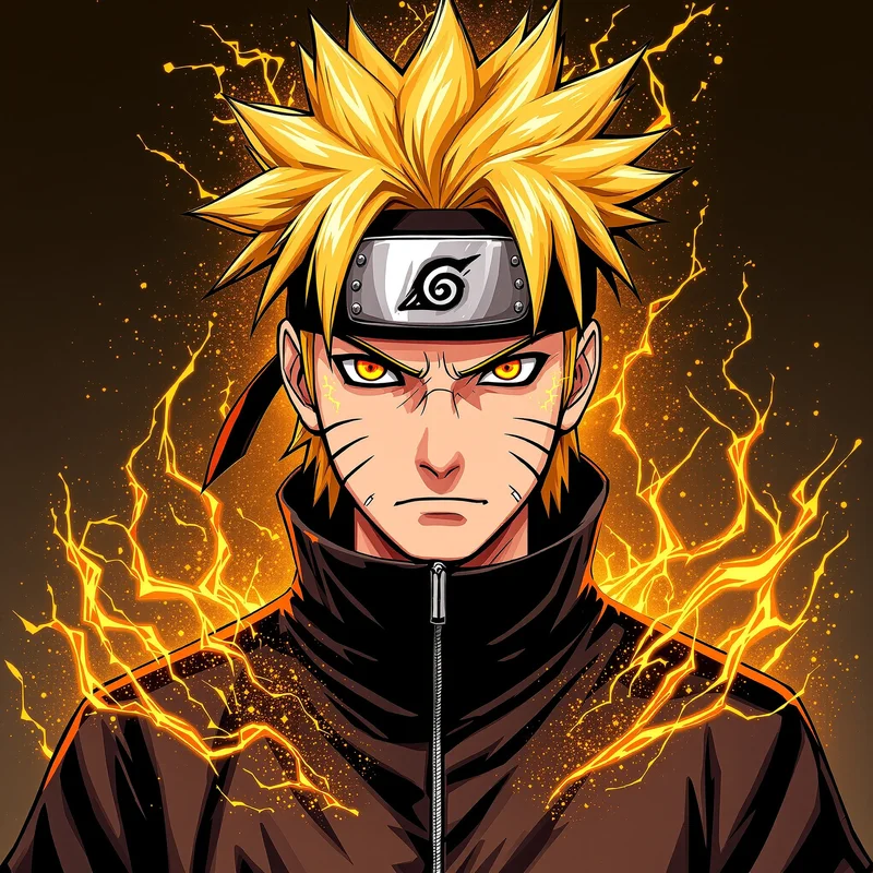 Leaf Hero Naruto PFP high contrast Naruto anime avatar