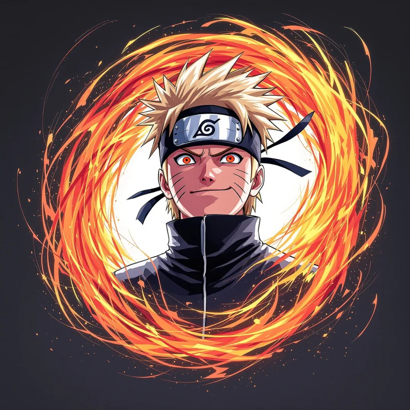 Leaf Warrior Naruto PFP high contrast Naruto anime avatar