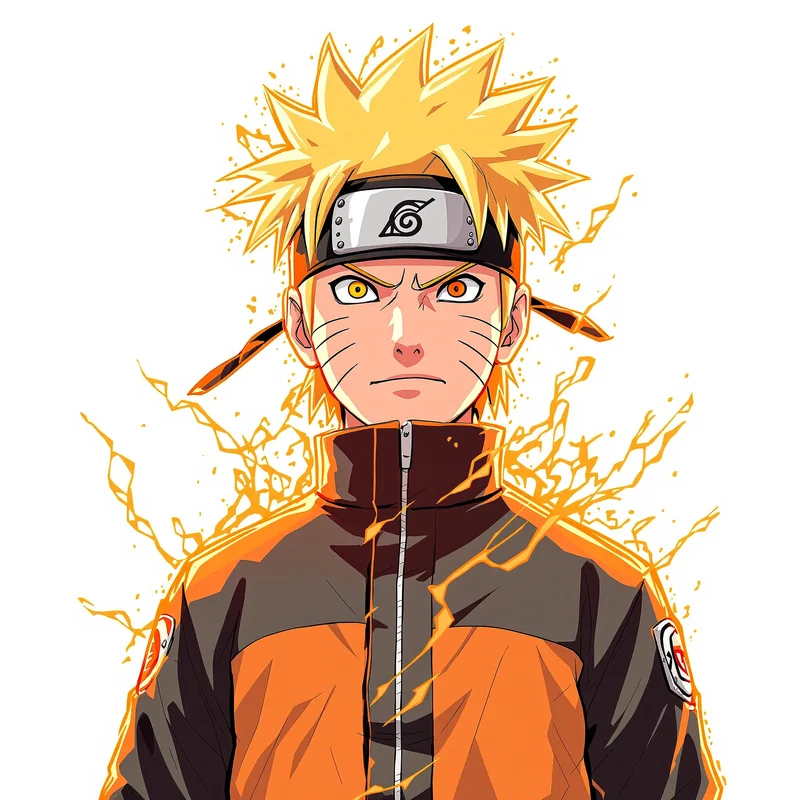 Radiant Hokage Naruto PFP clean background anime avatar portrait