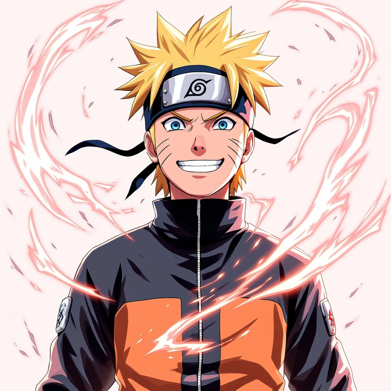 Spiral Energy Naruto PFP high contrast Naruto anime avatar