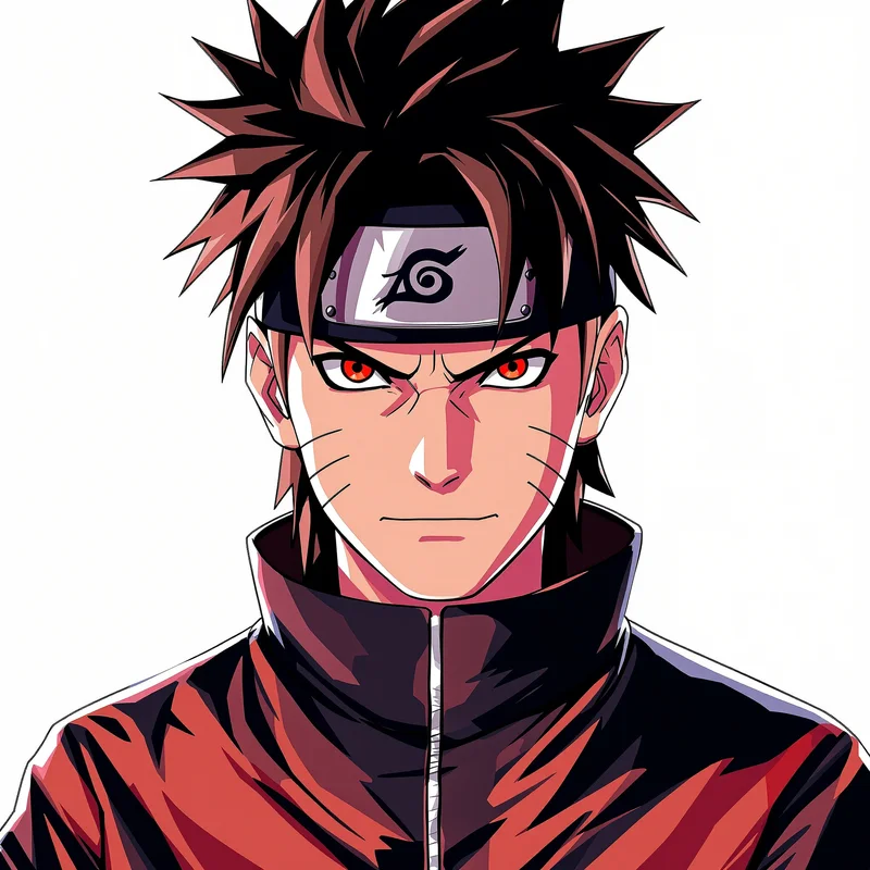 Sunrise Ninja Naruto PFP high contrast Naruto anime avatar