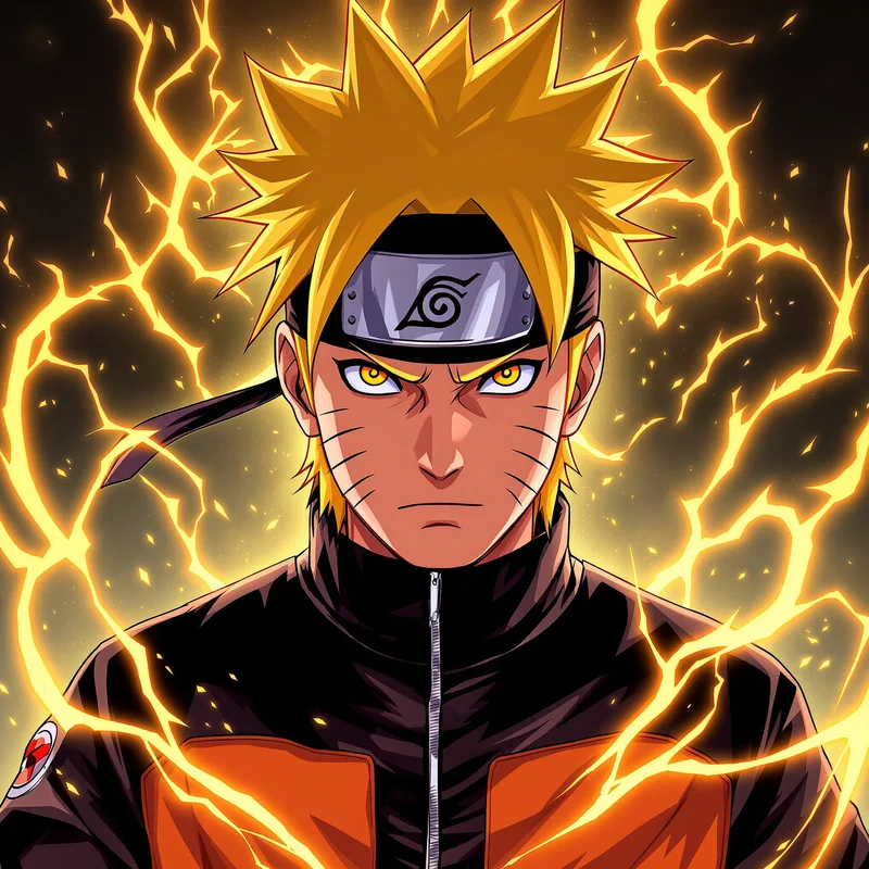 Swift Ninja Naruto PFP high contrast Naruto anime avatar