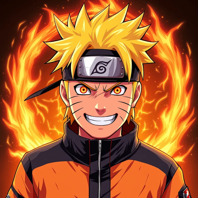 Unstoppable Naruto PFP square anime avatar portrait