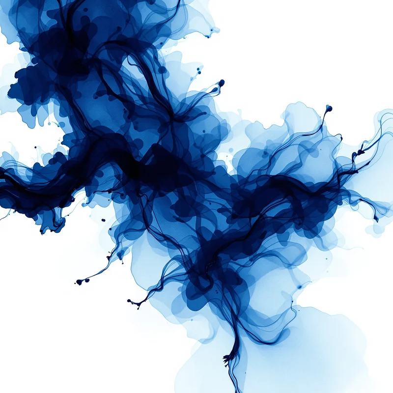 Fountain Ink Bloom Navy Background