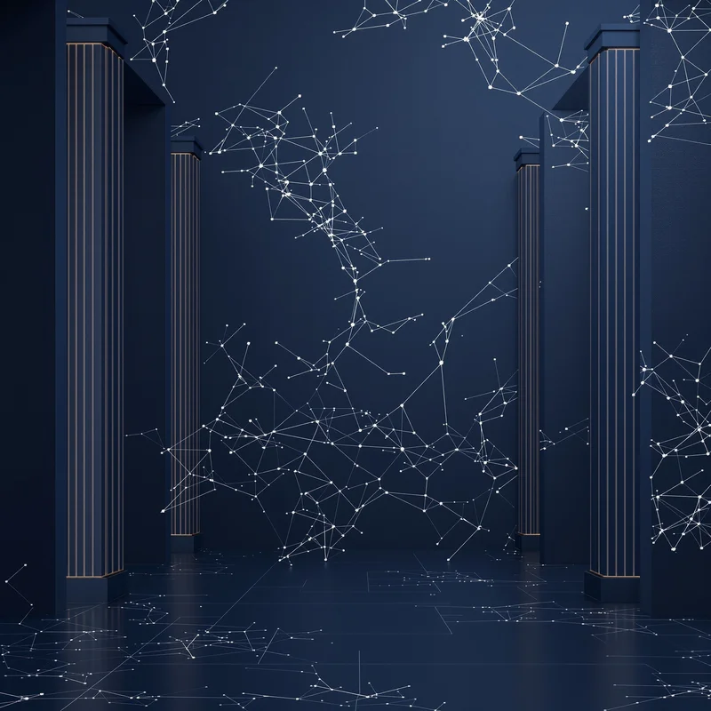 Gallery navy background