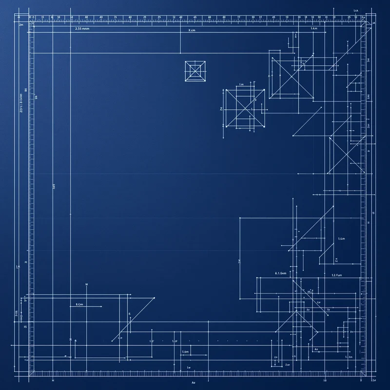 Midnight Blueprint Navy Background