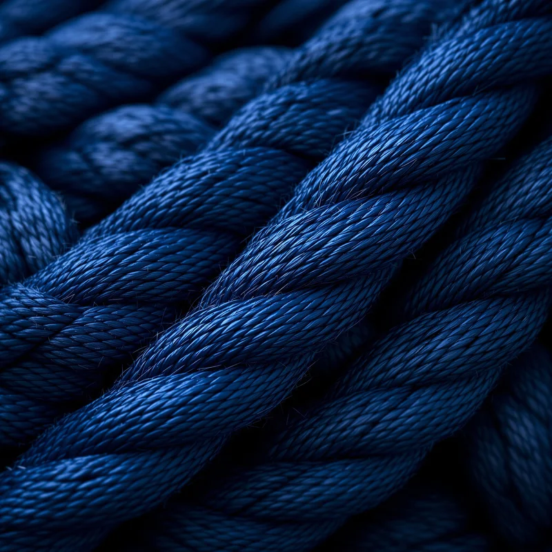 Mooring Rope Macro Navy Background