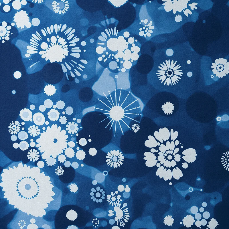 Shibori Eclipse Navy Background