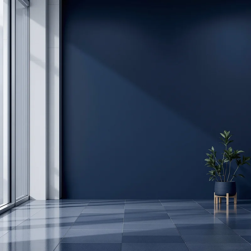 Signature navy background