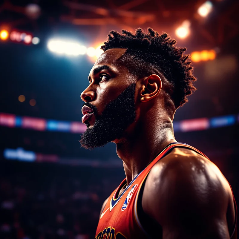 NBA PFP with strong sports composition and clear identity