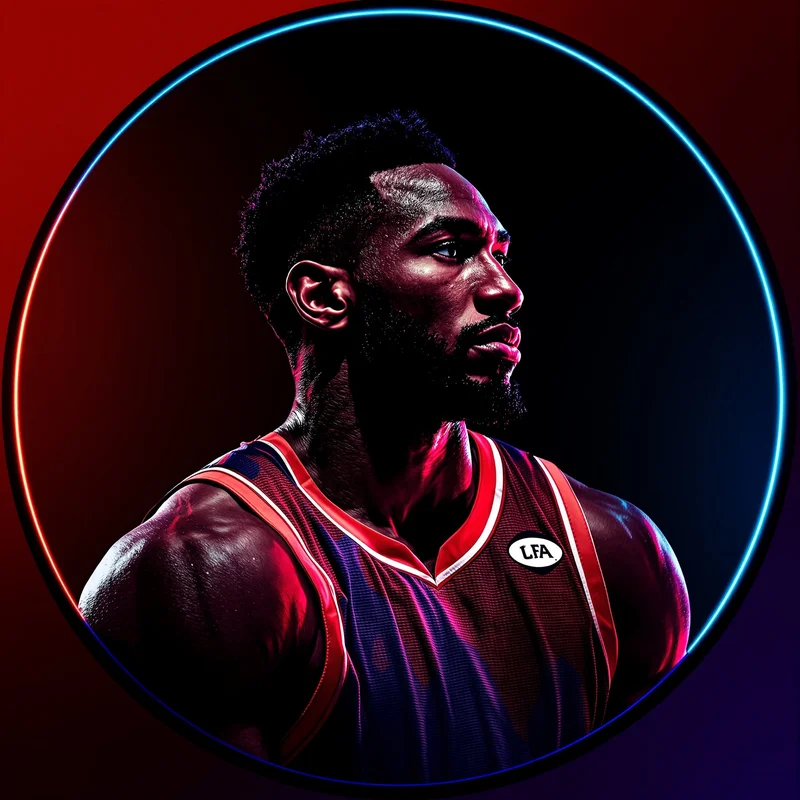 NBA PFP avatar with athletic identity and strong court presence