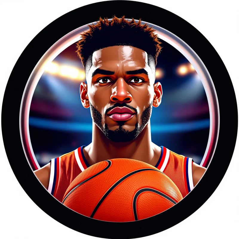 NBA PFP avatar with athletic identity and strong court presence