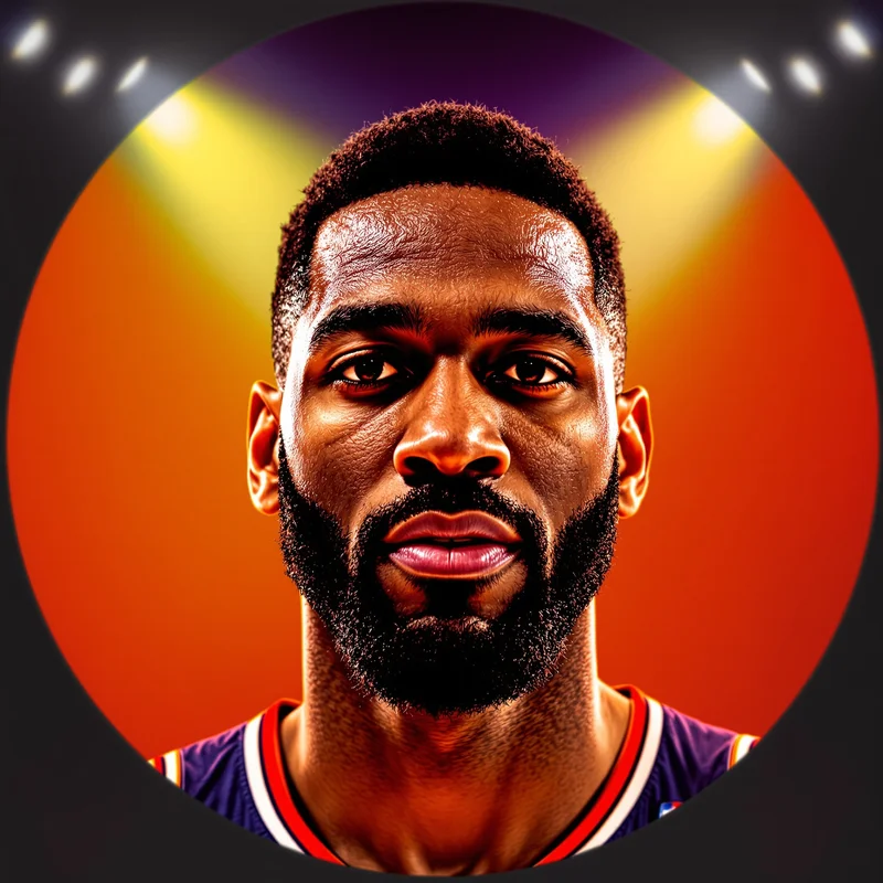 NBA avatar portrait with competitive athlete presence