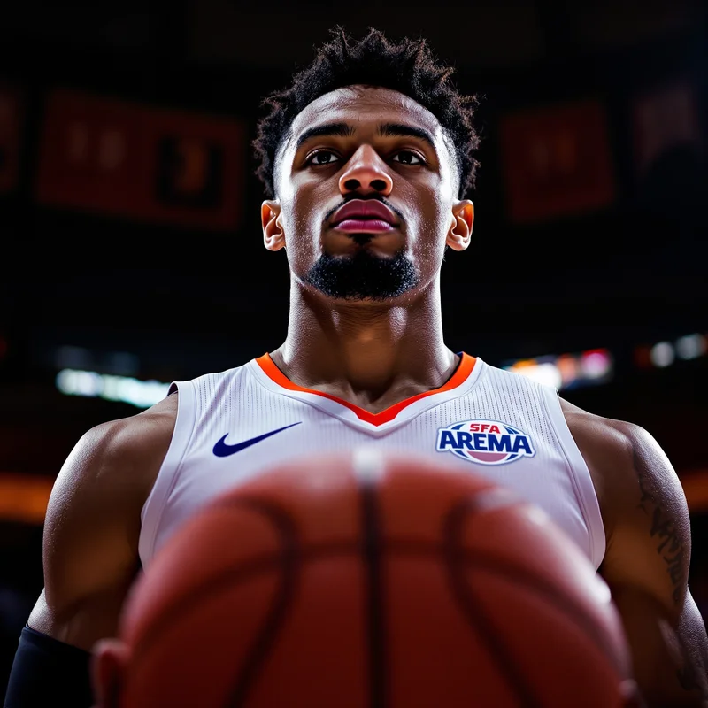 NBA avatar profile image with focused basketball energy