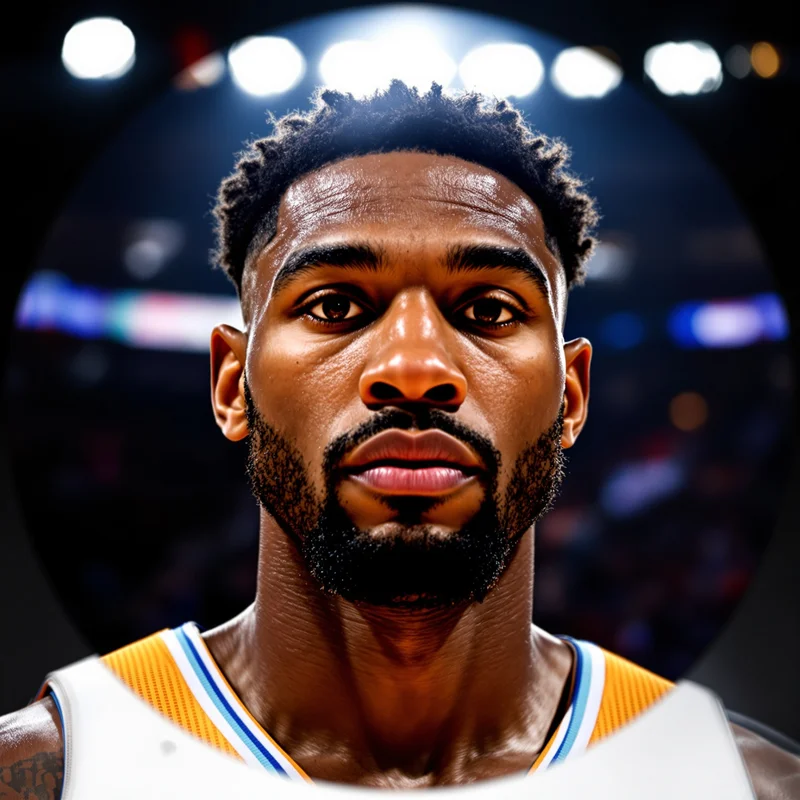 NBA avatar portrait with competitive athlete presence