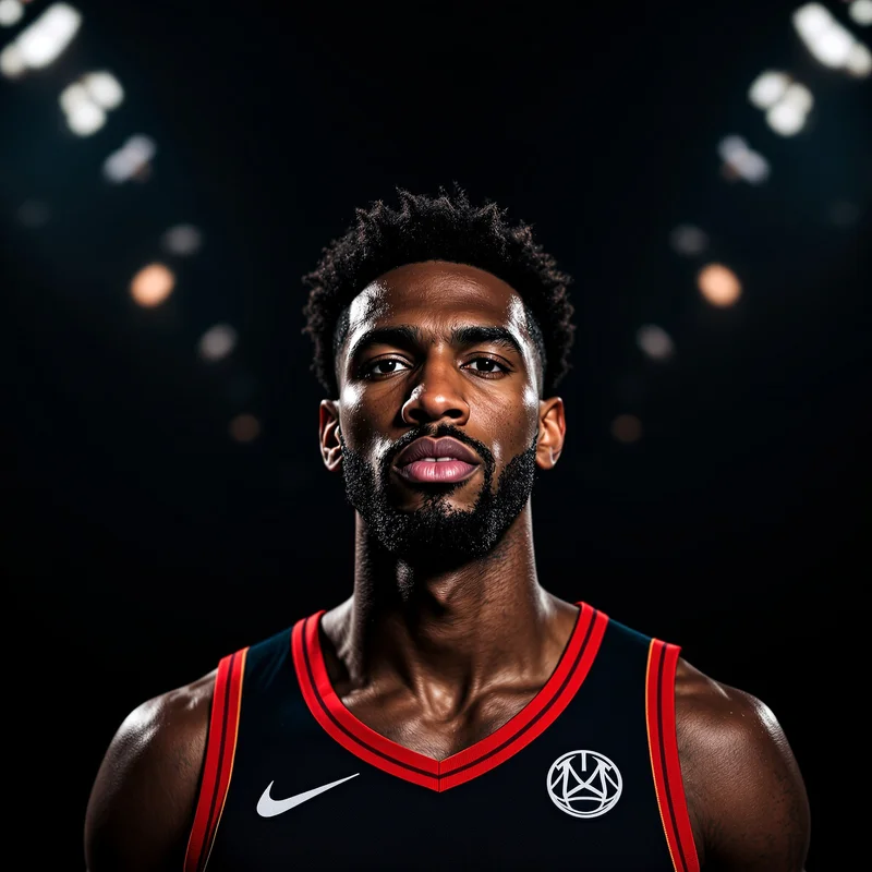 NBA avatar portrait with competitive athlete presence