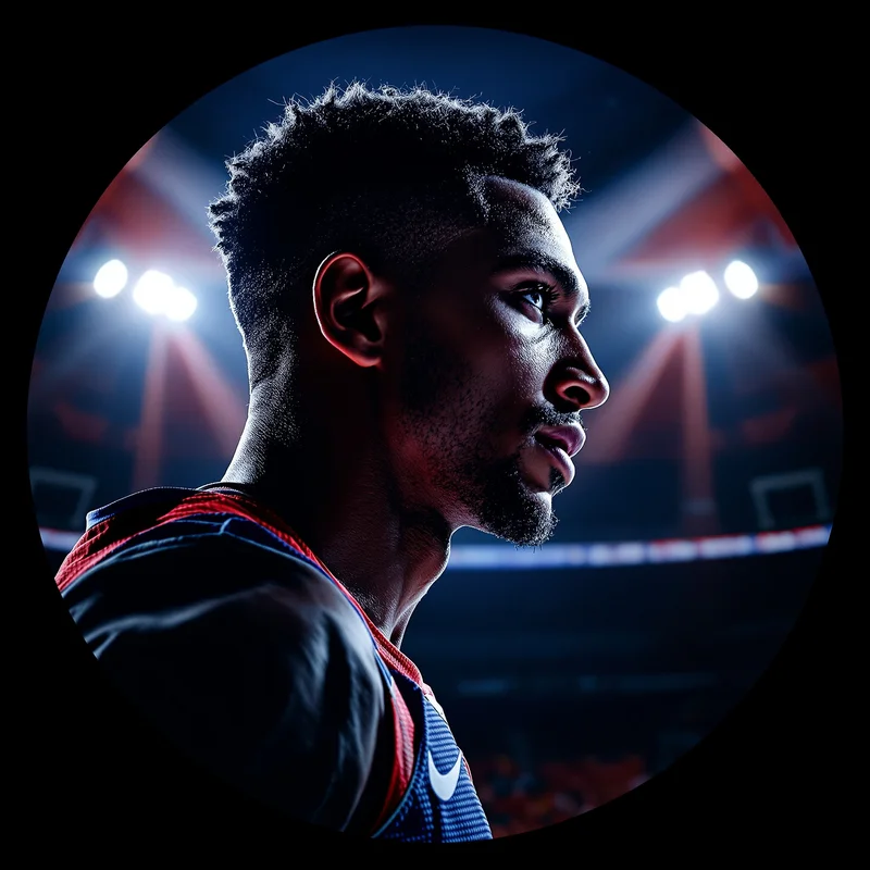 NBA PFP avatar with athletic identity and strong court presence