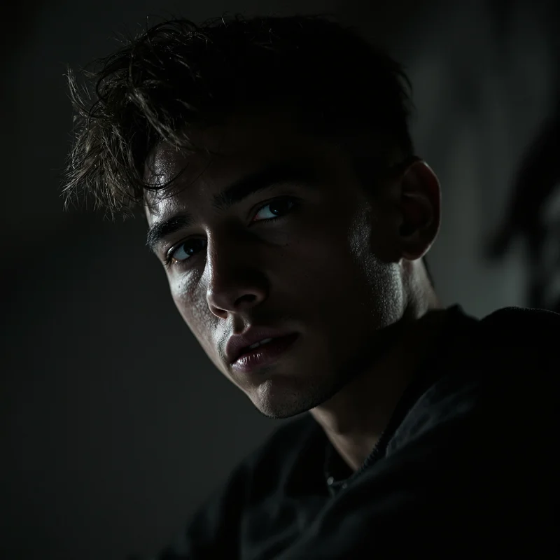 NBA YoungBoy avatar portrait with heavy emotional presence