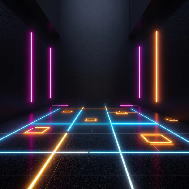 Arcade Carpet Glow Neon Background