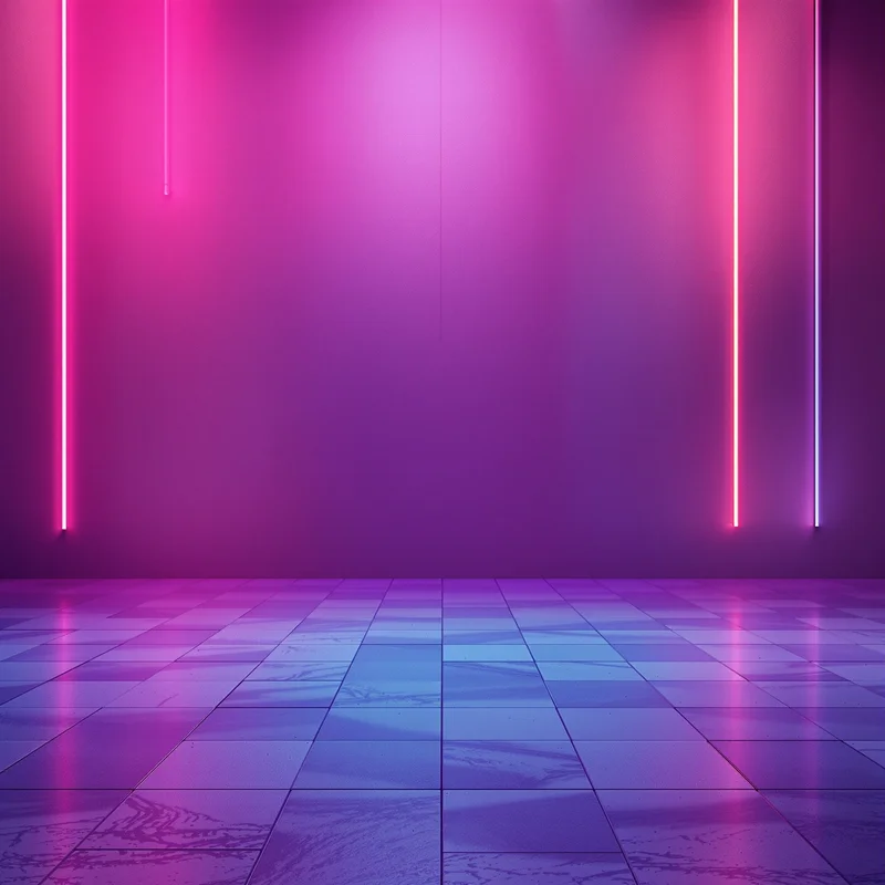 Clean soft neon wash background