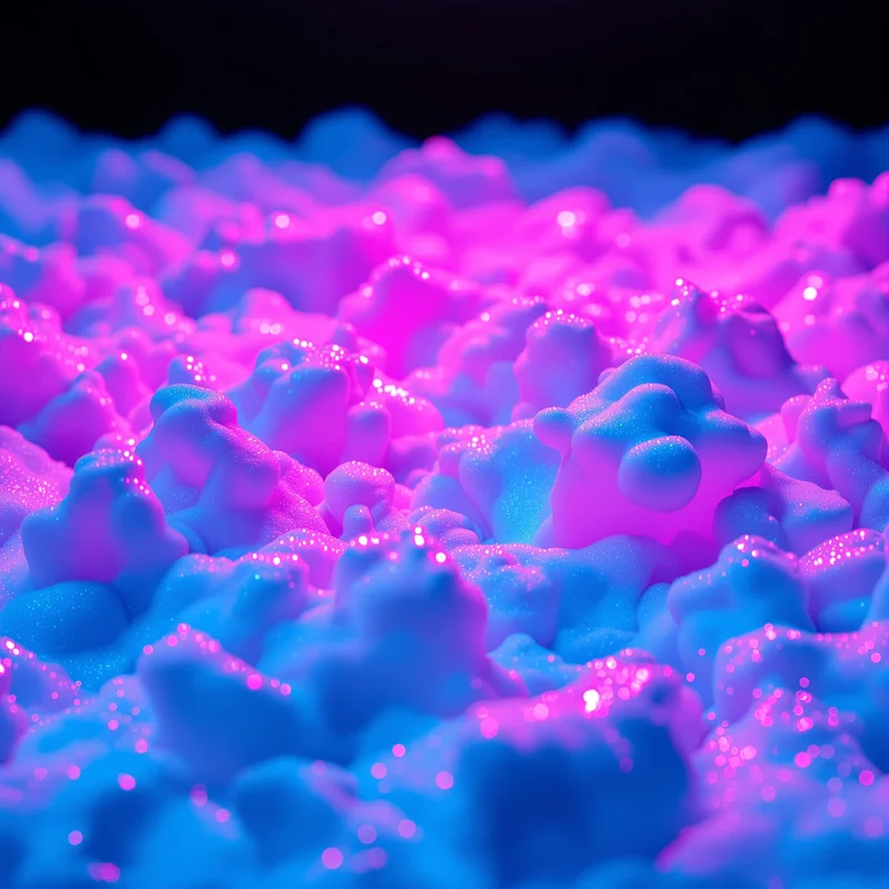 Cyan Fuchsia Foam Neon Background