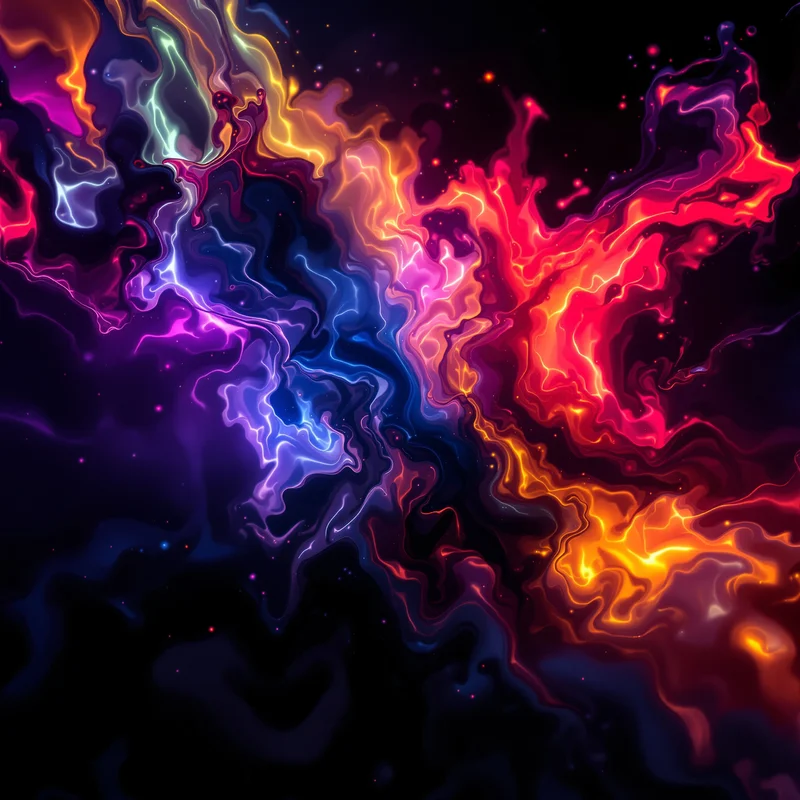 Electric Ink Pool Neon Background