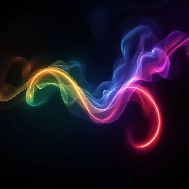 Electric Smoke Loop Neon Background