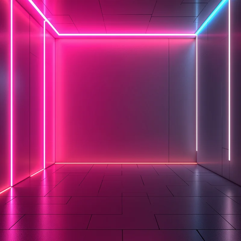 Eternal soft neon background