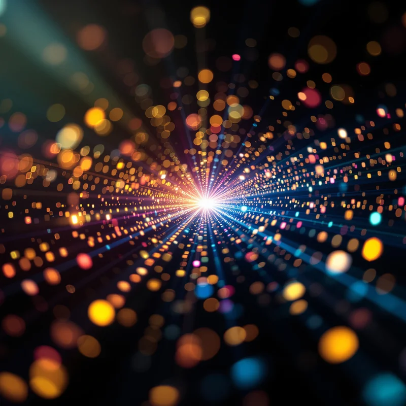 Fiber Optic Spray Neon Background