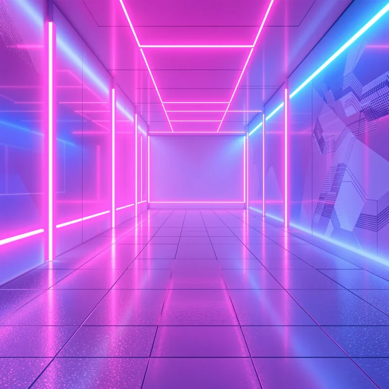 Gentle cool neon atmosphere background
