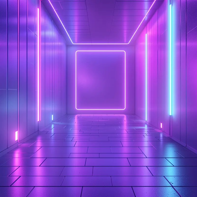 Gentle soft neon ambient background