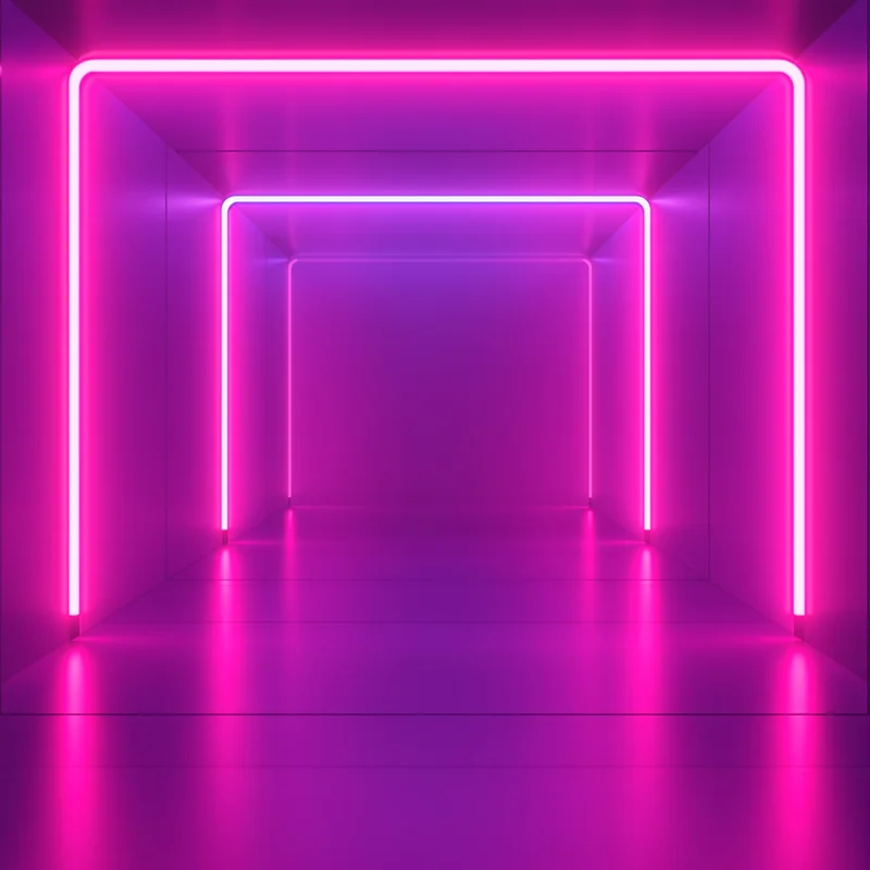 Gentle soft neon glow background