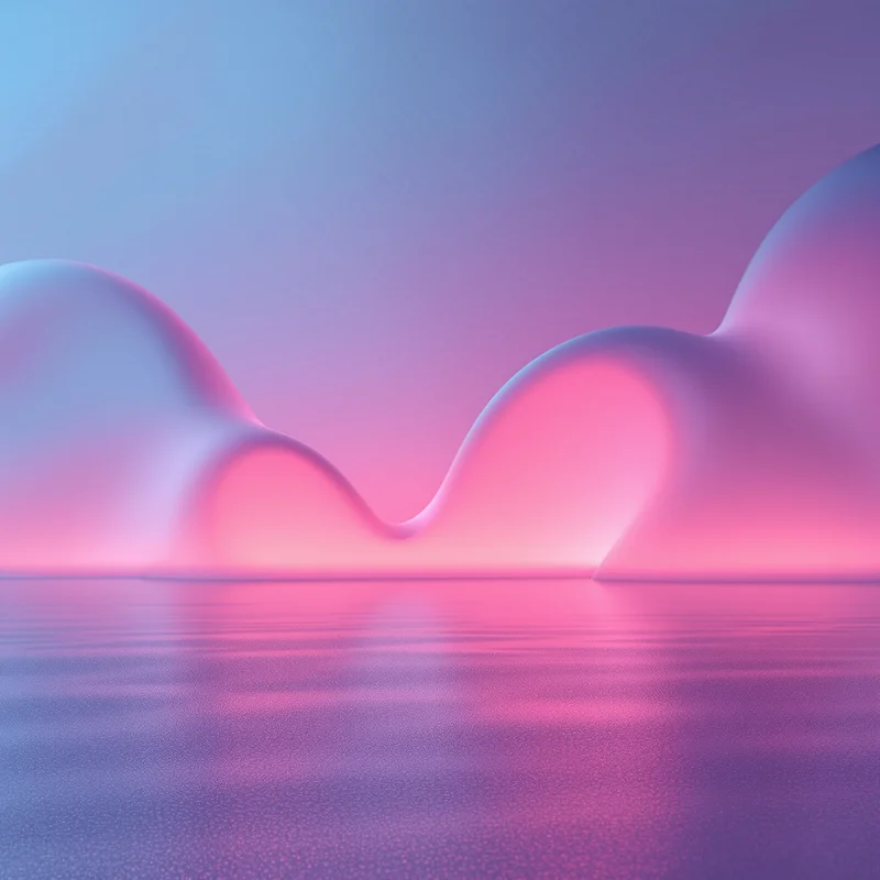 Gentle soft neon glow background