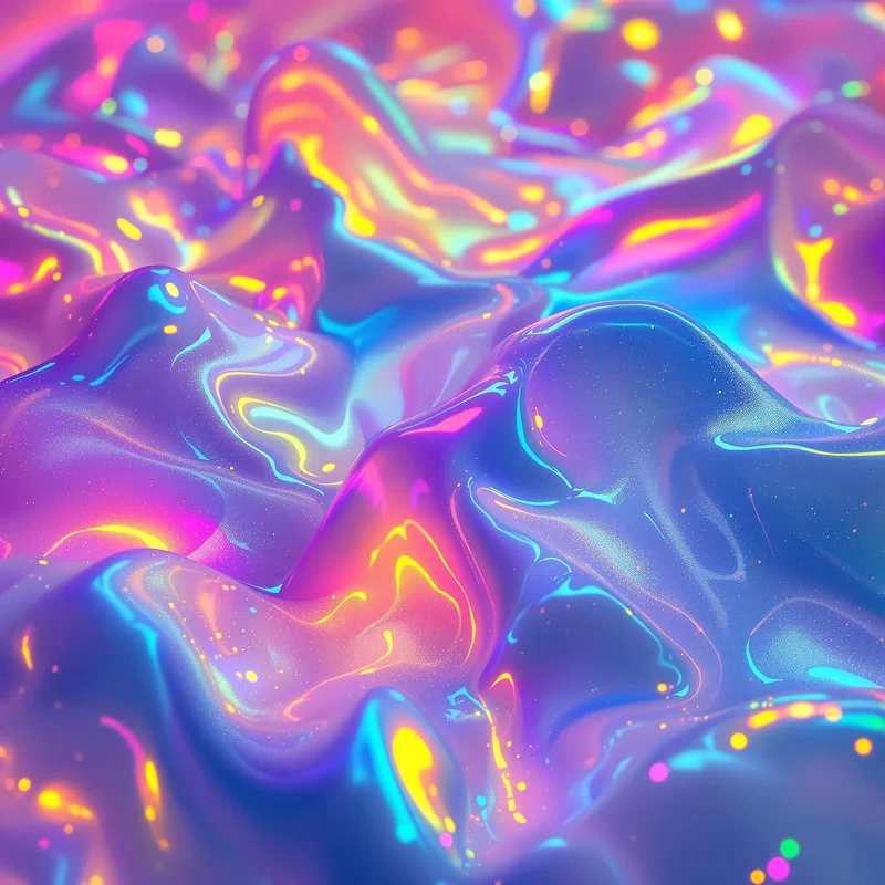 Hologram Prism Foam Neon Background