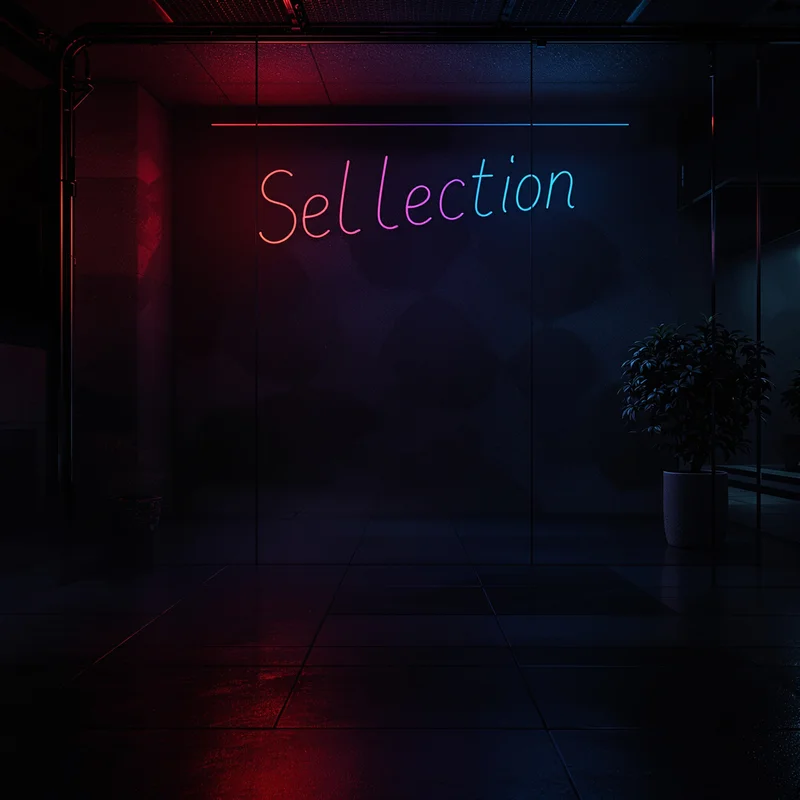 Midnight Sign Glow Neon Background